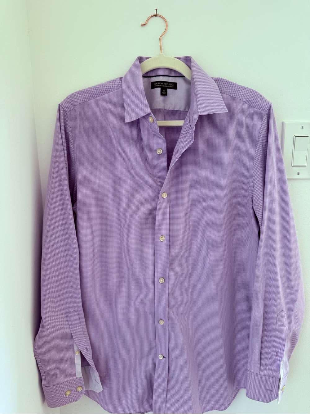 Banana Republic Men’s Dress Shirt Lot — 4 Shirts, Size M